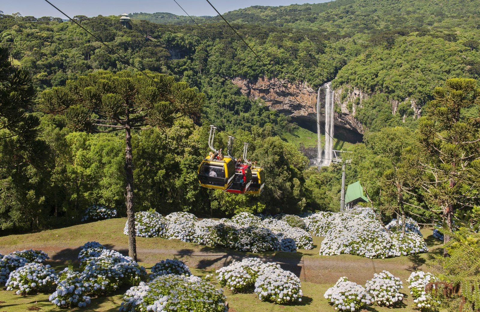 Mirante de uma das estações dos Bondinhos Aéreos de Canela
