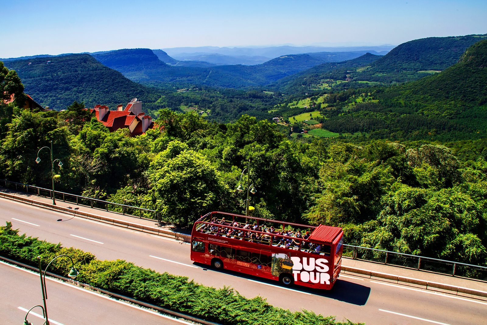 Vista de Gramado e Canela na Serra Gaúcha