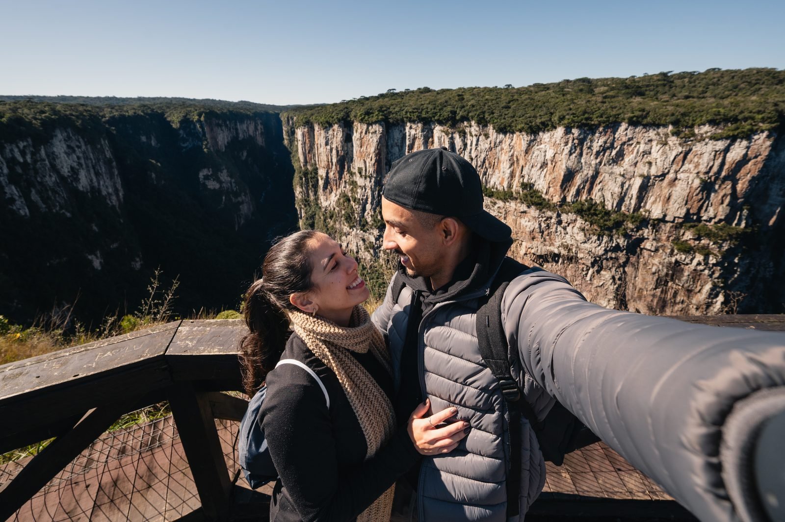 Trilha de acesso a mirante no Parque Nacional dos Aparados da Serra